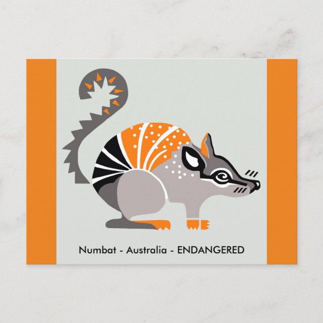 Postal Marsupial - NUMBAT - Naturaleza - Vida silvestre - (Anverso)