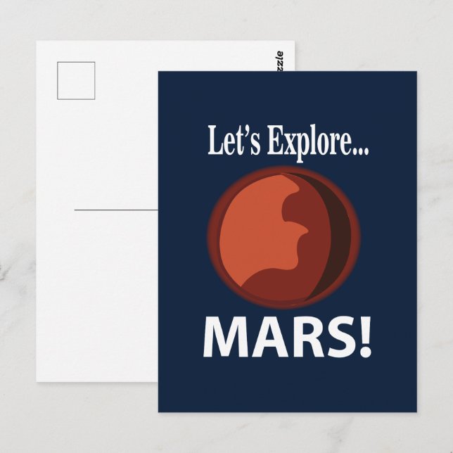 Postal Marte Exploremos Marte (Anverso / Reverso)