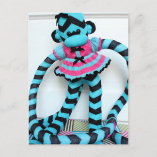Postal Marte Sock Monkey Post Card - Isis