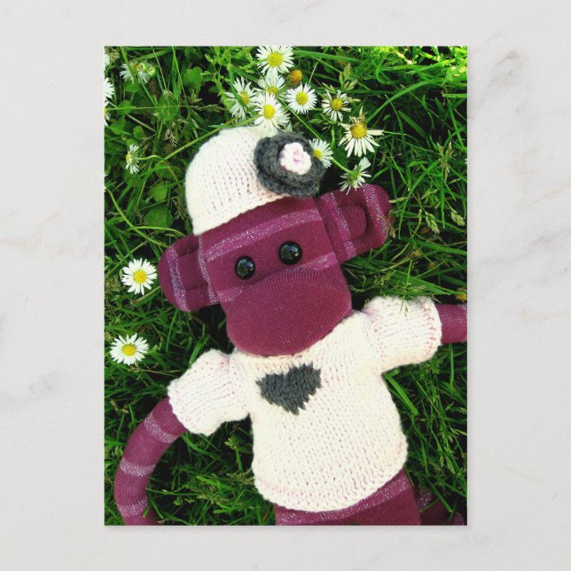 Postal Marte Sock Monkey Post Card - Stella (Anverso)