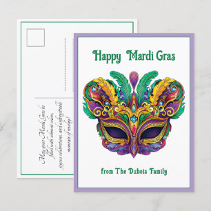 Postal 💚💜💛 Martes de Carnaval Memo Mágico de Martes de