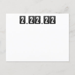 Postal Martes Twosday 2-22-22 de febrero Profesor de Mate