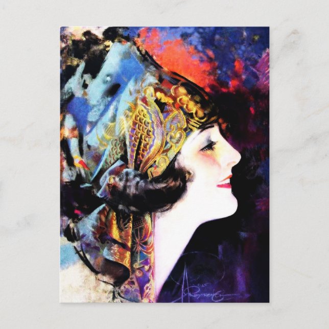 Postal Martha Mansfield, una leyenda cinematográfica sile (Anverso)