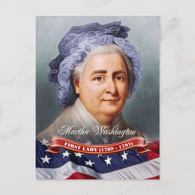 Postal Martha Washington, Primera Dama de los Estados Uni (Anverso)