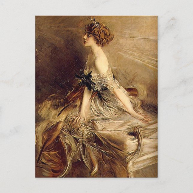 Postal Marthe Bibesco - Boldini (Anverso)