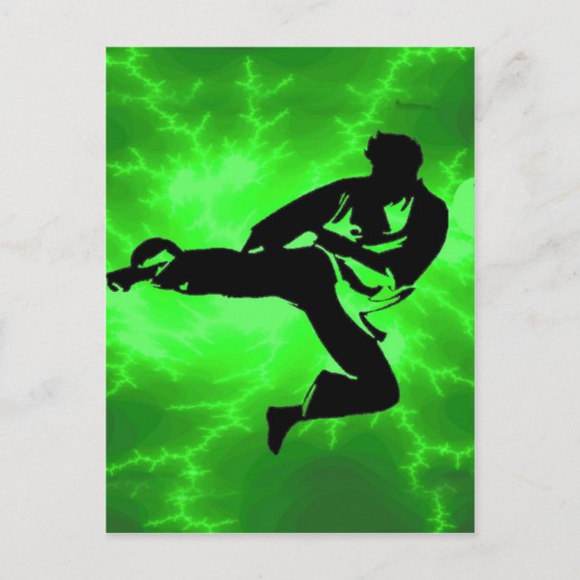 Postal Martial Arts Green Lightman (Anverso)