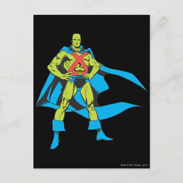 Postal Martian Manhunter Poses (Anverso)