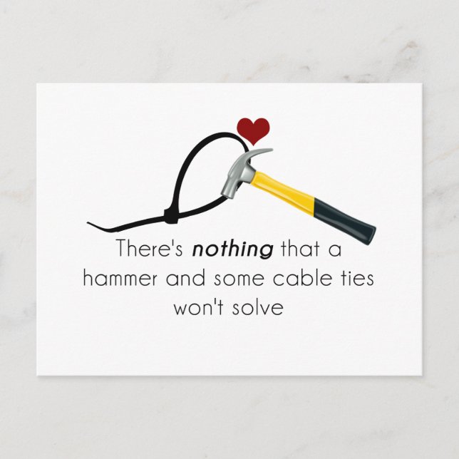 Postal Martillo y correa de zap (Anverso)