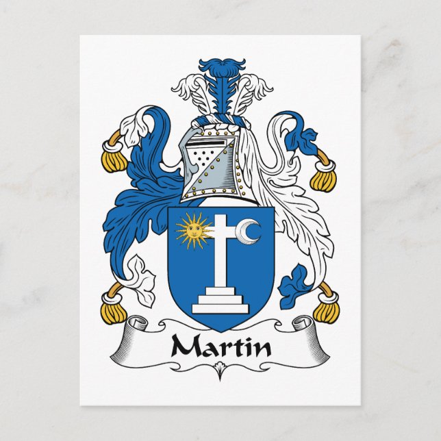 Postal Martin Family Crest (Anverso)