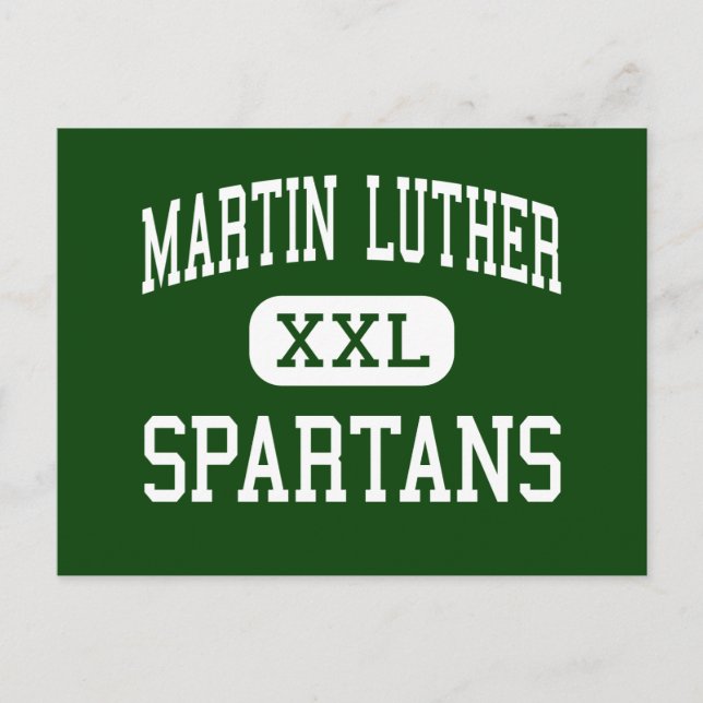Postal Martin Luther - Espartanos - Alto - Greendale (Anverso)