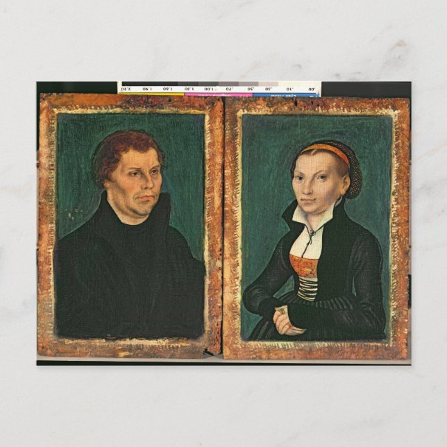 Postal Martin Luther, Katharina von Bora, c.1526 (Anverso)