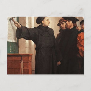 Postal Martin Luther Nailing 95 Theses
