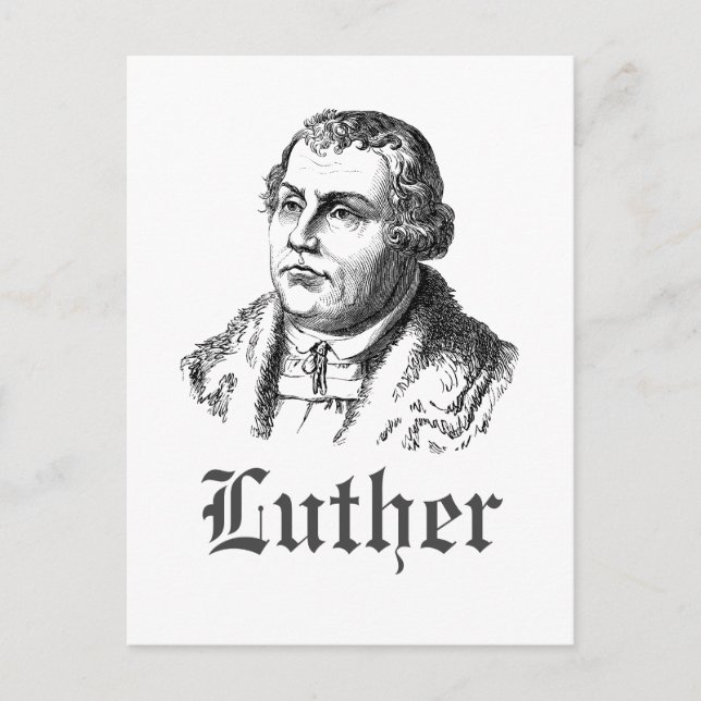 Postal Martin Luther Postcard (Anverso)