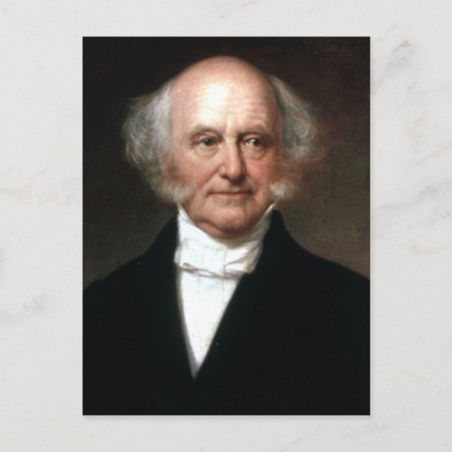 Postal Martin Van Buren (Anverso)