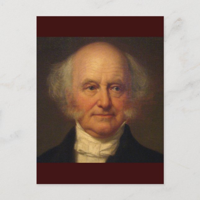 Postal Martin Van Buren 8º presidente (Anverso)