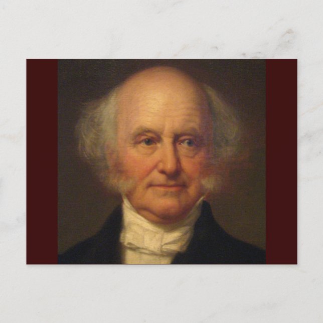 Postal Martin Van Buren 8 (Anverso)