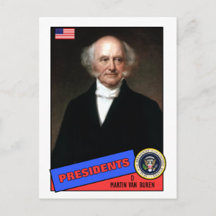 Postal Martin Van Buren Baseball Card