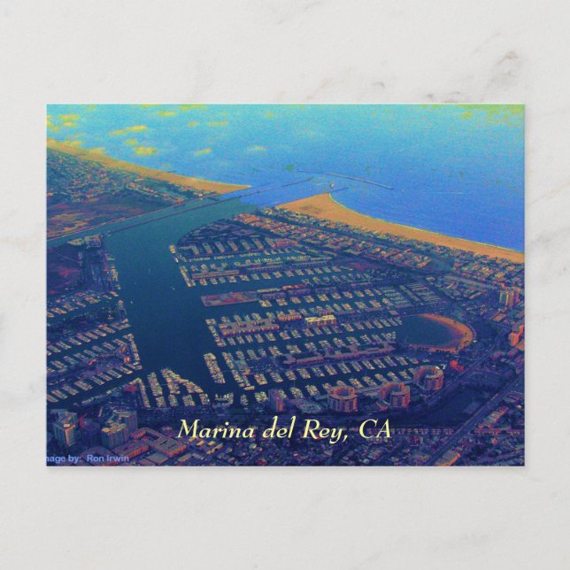 Postal Martina del Rey, Marina Del Rey, CA (Anverso)