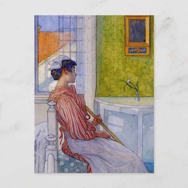 Postal Martina Maid en reposo (Anverso)