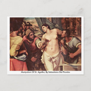Postal Martinela De San Agatha, Por Sebastiano Del Piombo