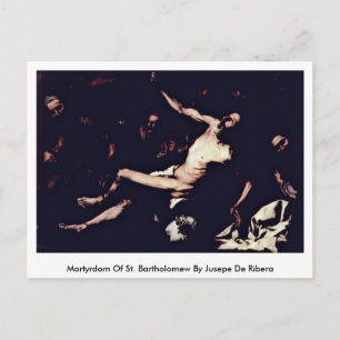Postal Martinela De San Bartolomé Por Jusepe De Ribera