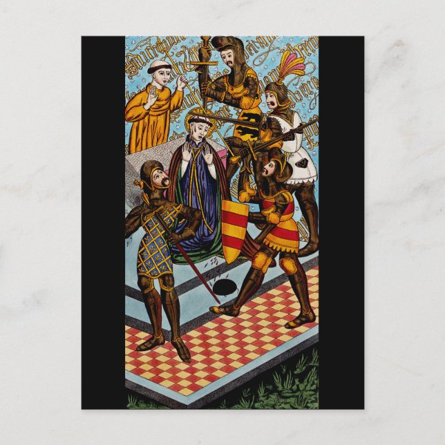 Postal Martinela de Santo Tomás de Canterbury (Anverso)