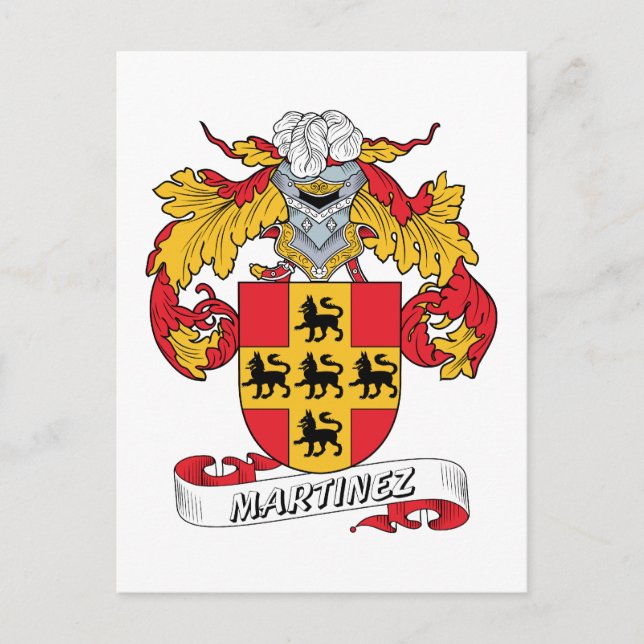 Postal Martinez Family Crest (Anverso)
