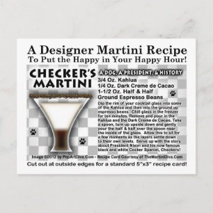 postal MARTINI RECIPE DE CHECKER