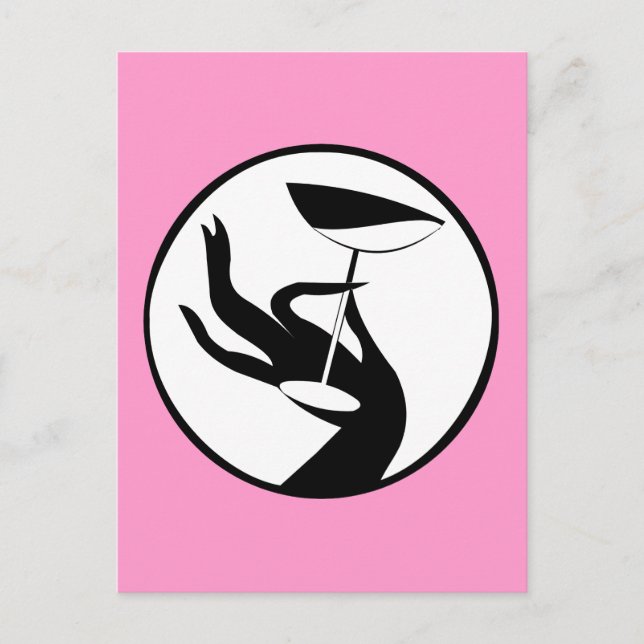 Postal Martini Time High Fashion Art Deco Design (Anverso)