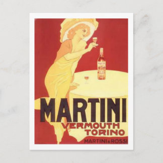 Postal Martini Vermouth Torino