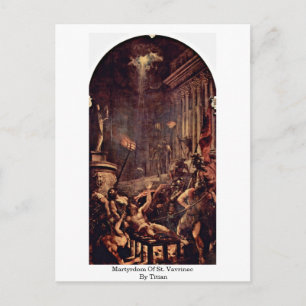 Postal Martirio De San Vavrinec Por Tiziano