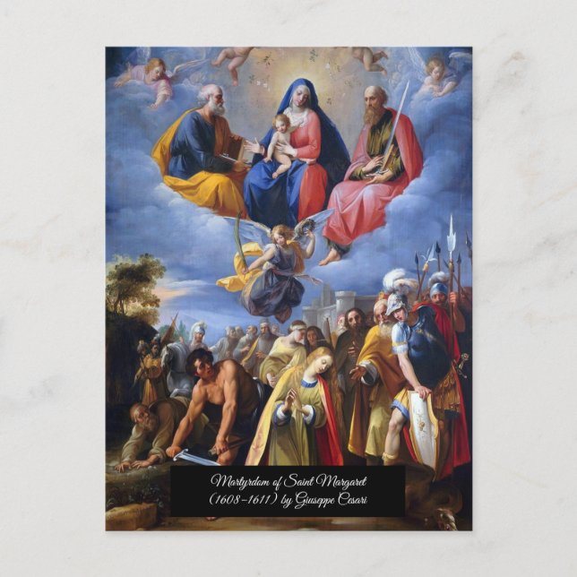 Postal Martirio de Santa Margarita (Anverso)