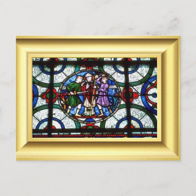 Postal Martirio de Santo Tomás Becket (Anverso)