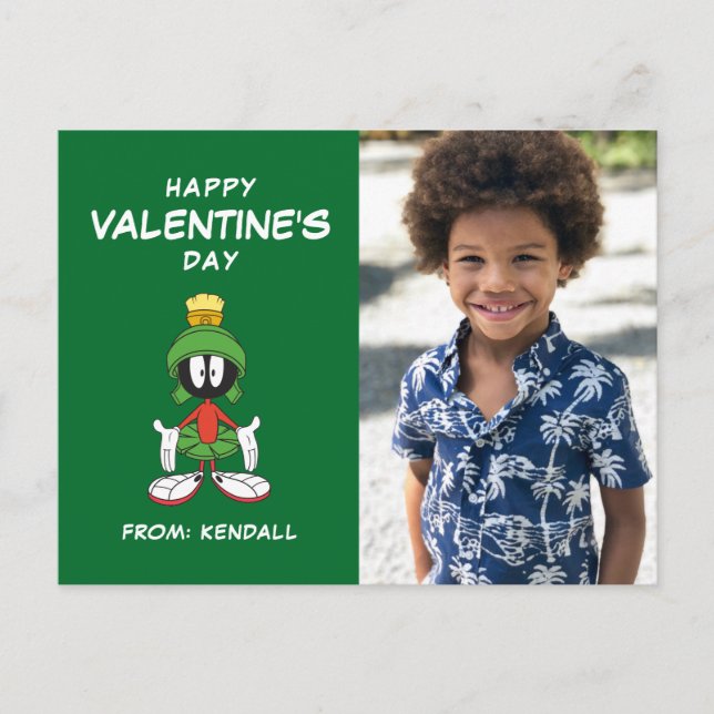 Postal MARVIN EL MARTIAN™ confuso | EL DÍA DE SAN VALENTÍ (Anverso)