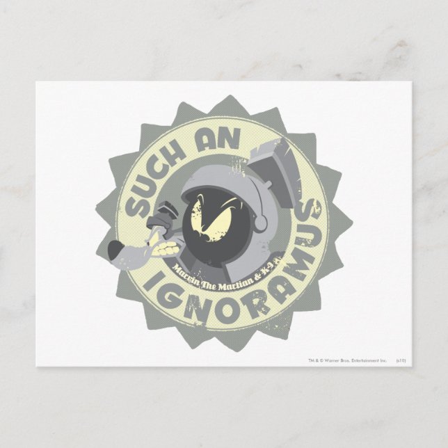 Postal MARVIN EL MARTIAN™ Un Ignoramo así (Anverso)