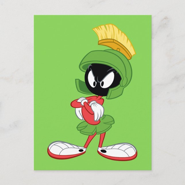 Postal MARVIN THE MARTIAN™ | Armas cruzadas (Anverso)