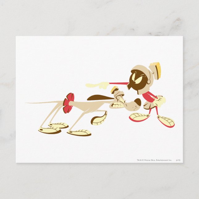 Postal MARVIN THE MARTIAN™ y K-9 4 (Anverso)