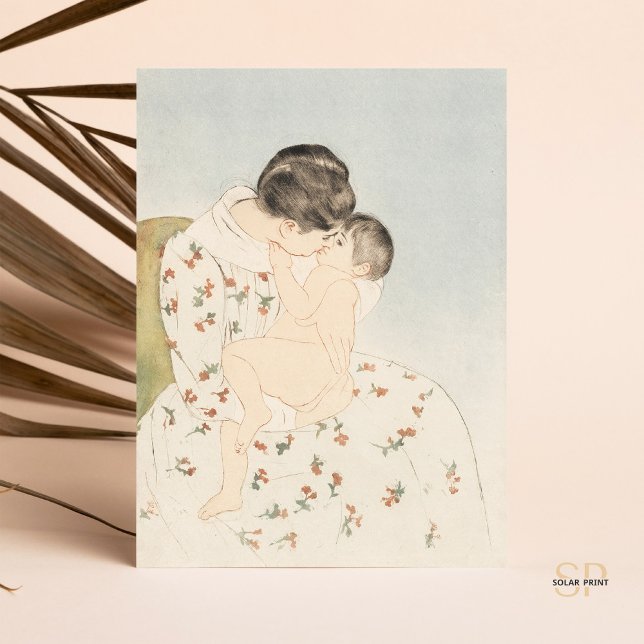 Postal Mary Cassatt: El beso de su madre (Subido por el creador)