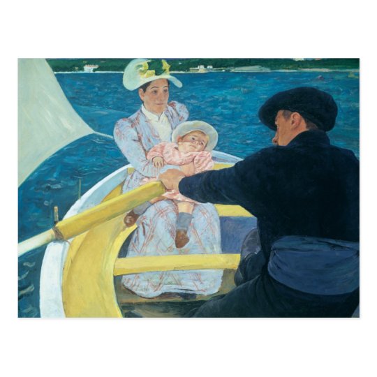 Postal Mary Cassatt - el fiesta del canotaje