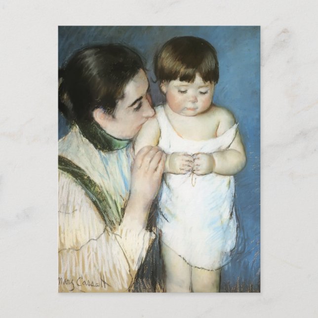 Postal Mary Cassatt - El Joven Thomas Y Su Madre (Anverso)