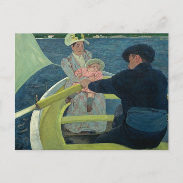 Postal Mary Cassatt - La Fiesta del barco (Anverso)