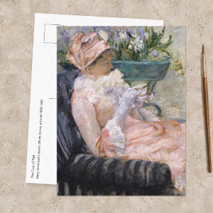 Postal Mary Cassatt - La taza de té
