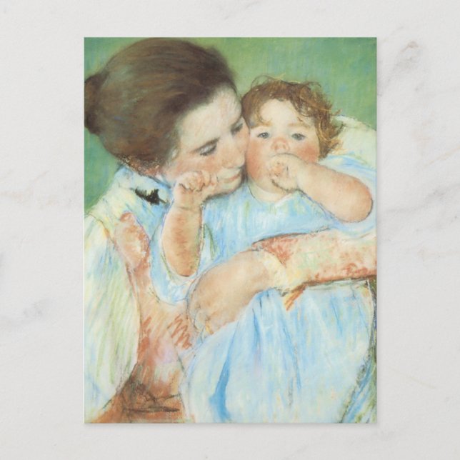Postal Mary Cassatt - Madre e hijo (Anverso)