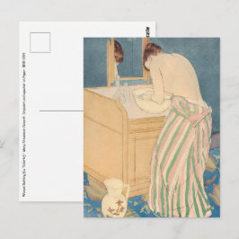 Postal Mary Cassatt - Mujer Bañándose