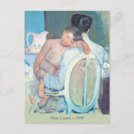 Postal Mary Cassatt Mujer sentada con brazos infantiles C