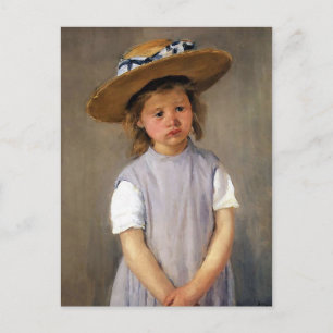 Postal Mary Cassatt "Niño en Gorra de paja"