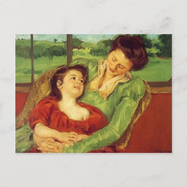 Postal Mary Cassatt - Reine Lefebre y Margot antes de la  (Anverso)
