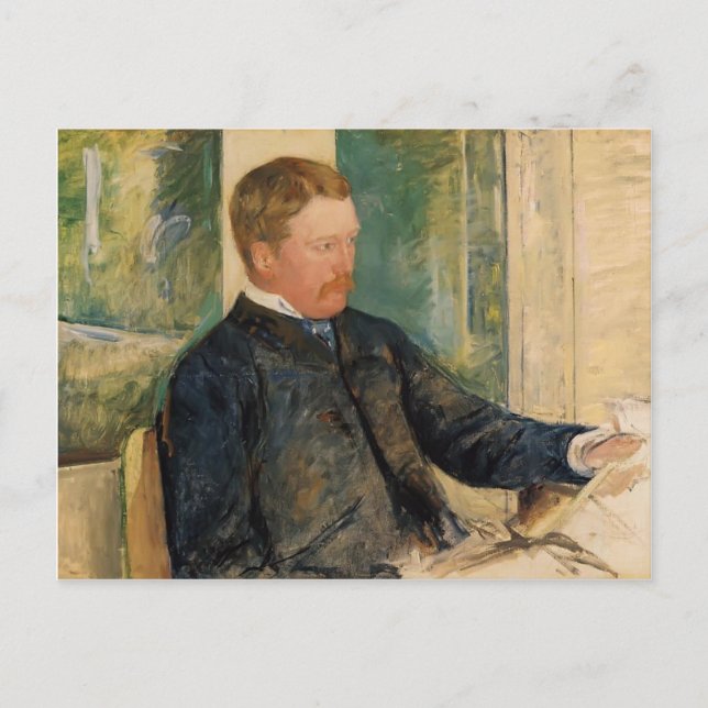 Postal Mary Cassatt- Retrato de Alexander J. Cassatt (Anverso)