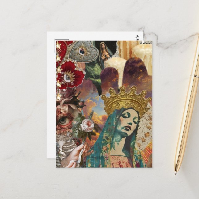 Postal Mary Collage (Anverso/Reverso In Situ)
