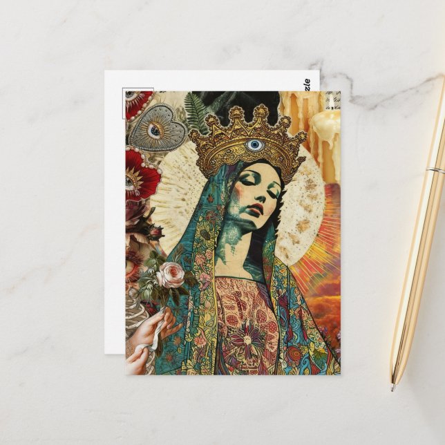 Postal Mary Collage (Anverso/Reverso In Situ)